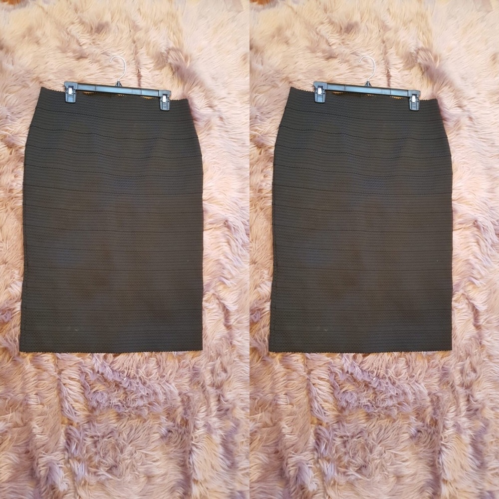 Black pencil skirt